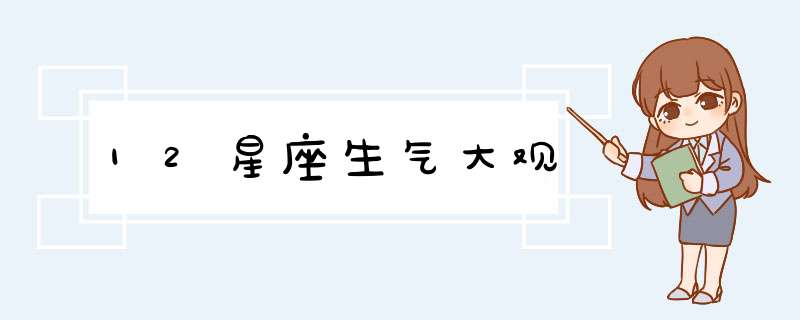 12星座生气大观