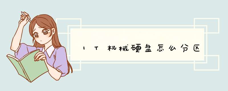 1T机械硬盘怎么分区