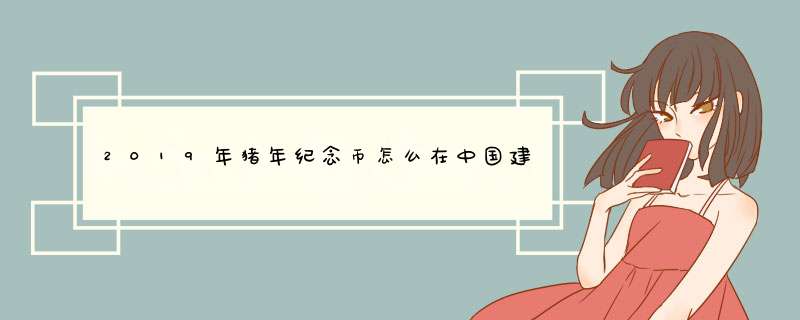 2019年猪年纪念币怎么在中国建设银行预约兑换？