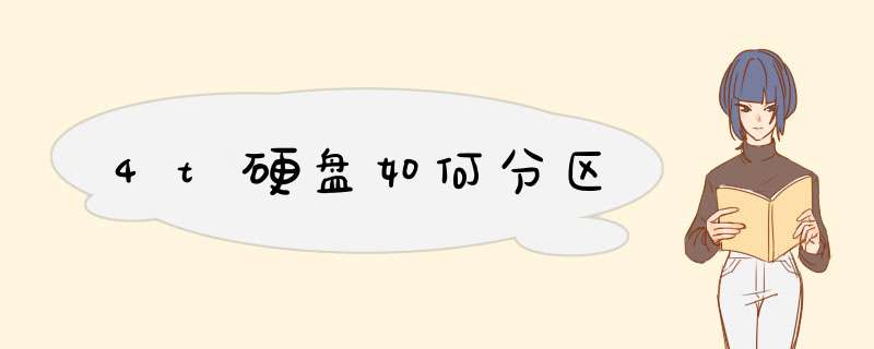 4t硬盘如何分区