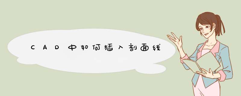 CAD中如何插入剖面线