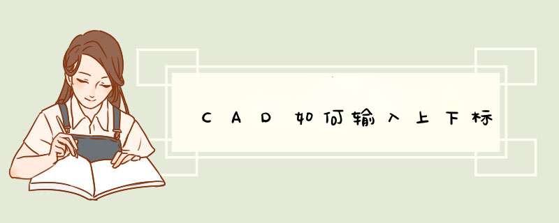 CAD如何输入上下标