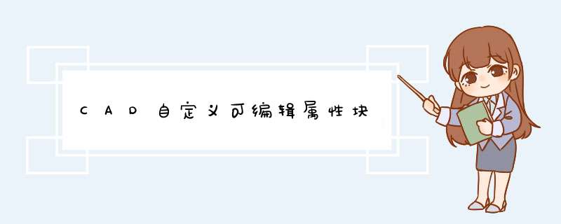 CAD自定义可编辑属性块