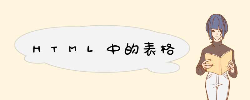 HTML中的表格
