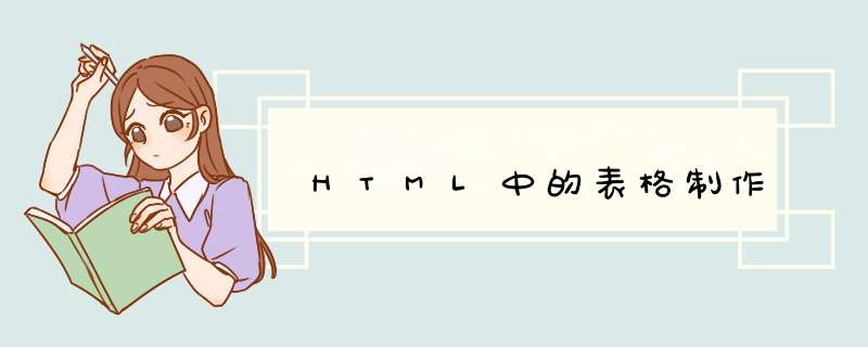 HTML中的表格制作