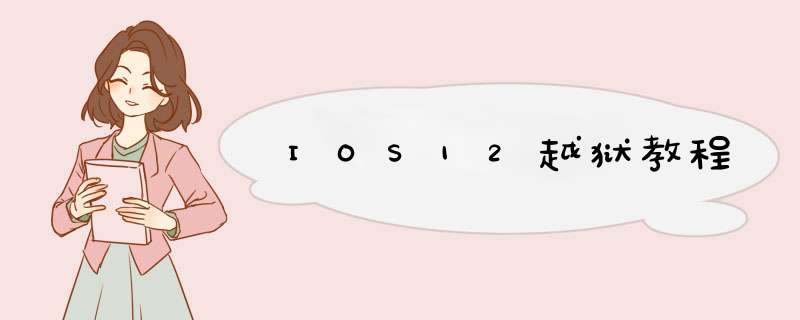 IOS12越狱教程