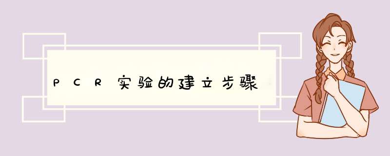PCR实验的建立步骤