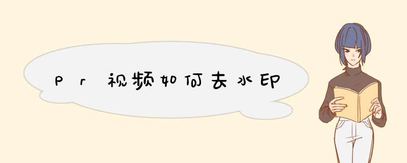Pr视频如何去水印