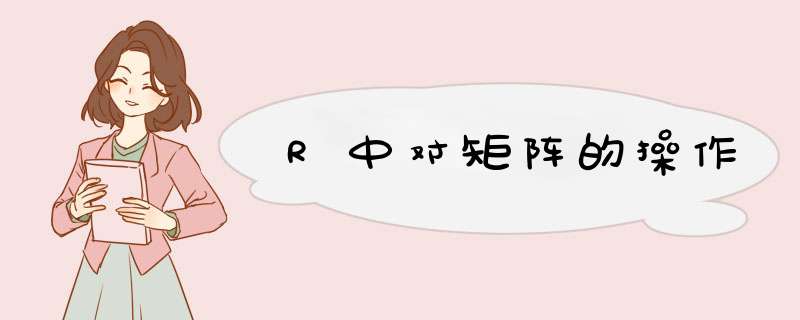 R中对矩阵的操作