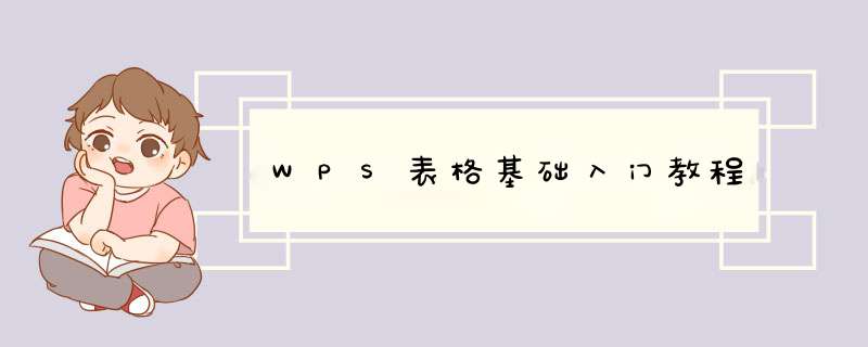 WPS表格基础入门教程