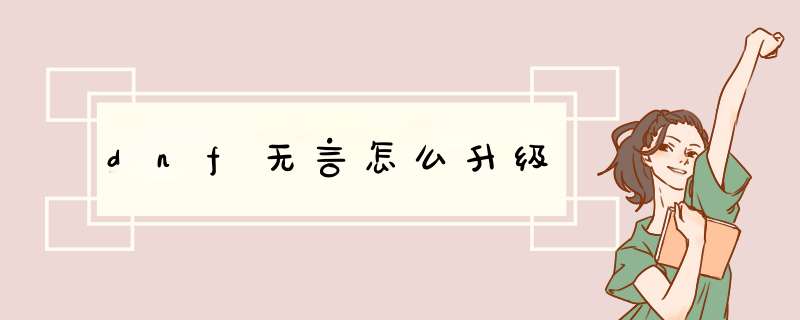 dnf无言怎么升级