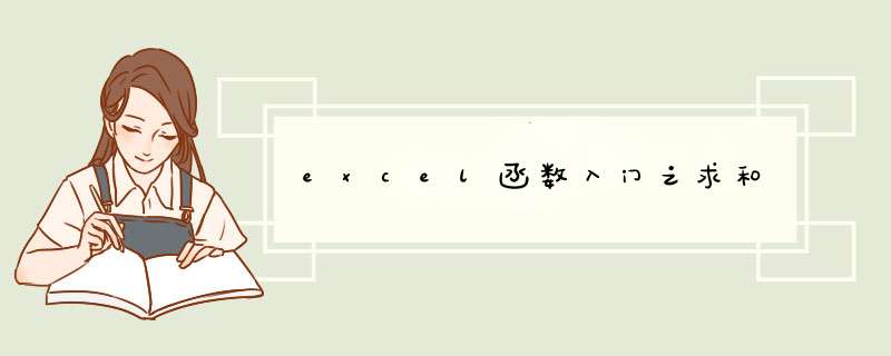 excel函数入门之求和