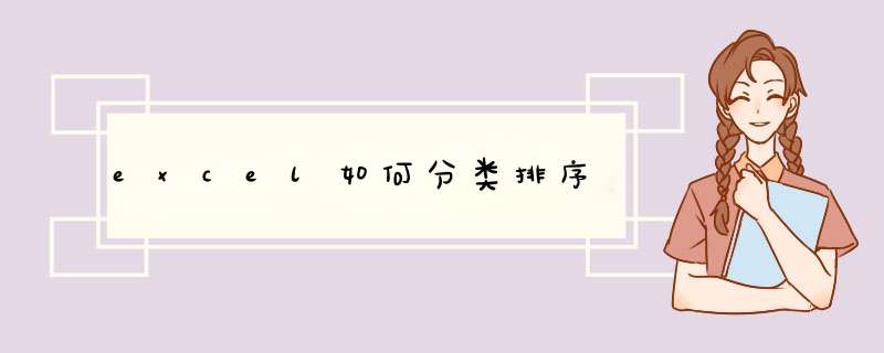 excel如何分类排序