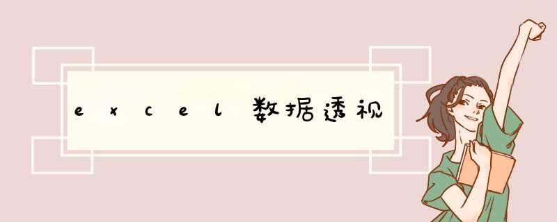 excel数据透视