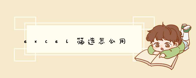 excel筛选怎么用