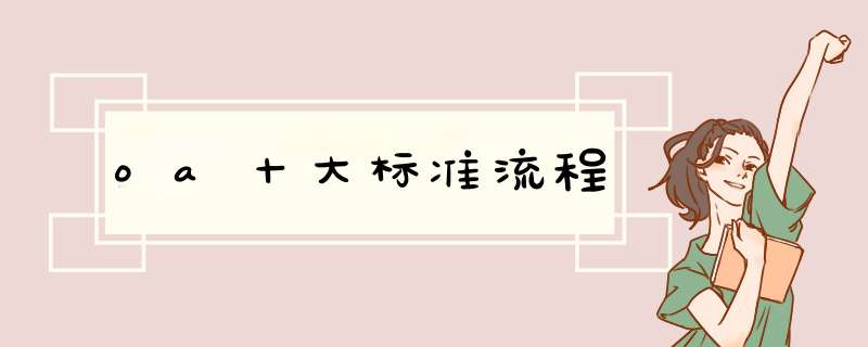 oa十大标准流程