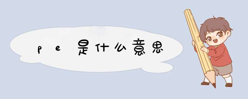 pe是什么意思