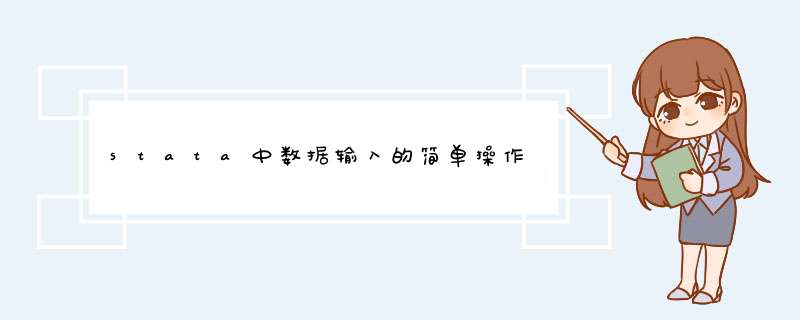 stata中数据输入的简单操作