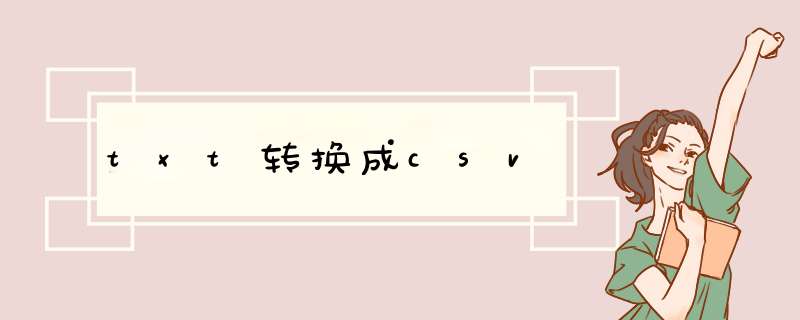 txt转换成csv