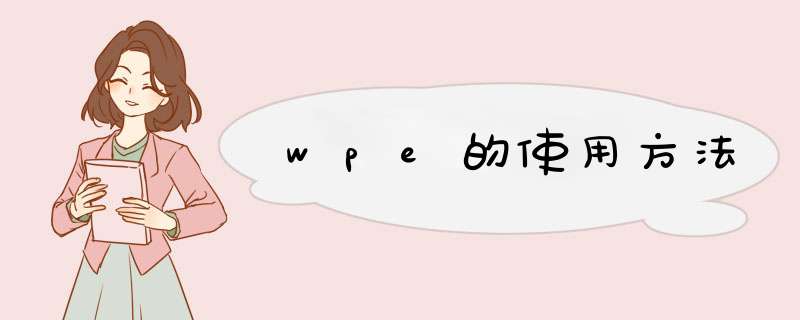 wpe的使用方法