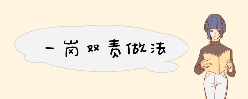 一岗双责做法