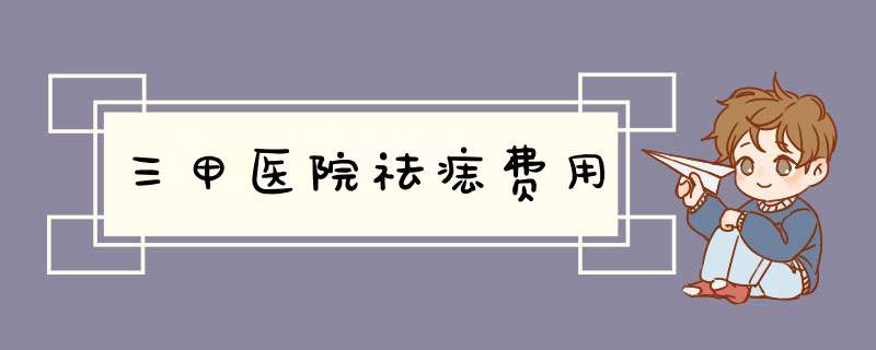 三甲医院祛痣费用