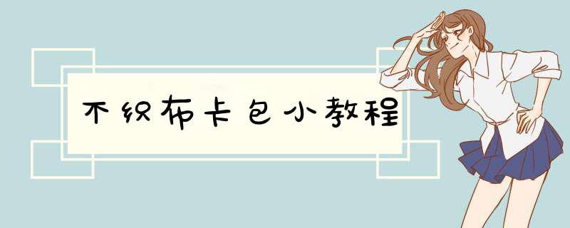 不织布卡包小教程