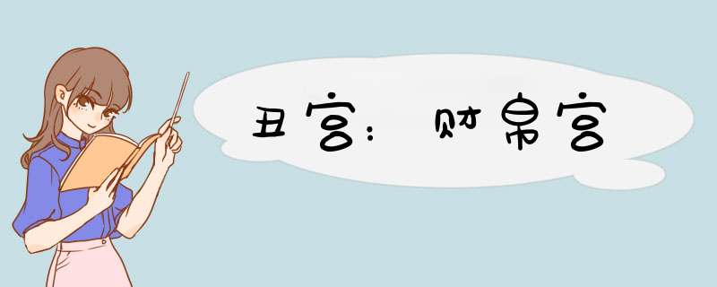 丑宫：财帛宫