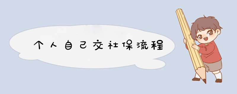 个人自己交社保流程