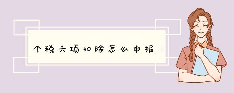 个税六项扣除怎么申报
