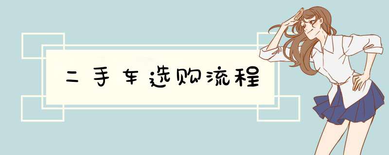二手车选购流程