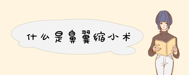 什么是鼻翼缩小术