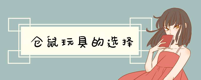 仓鼠玩具的选择