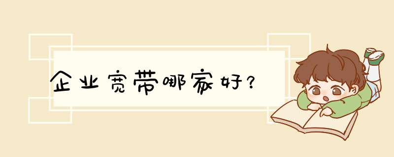 企业宽带哪家好？