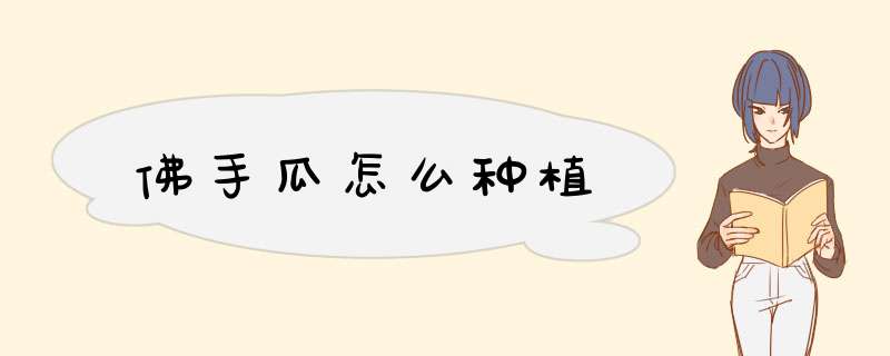 佛手瓜怎么种植