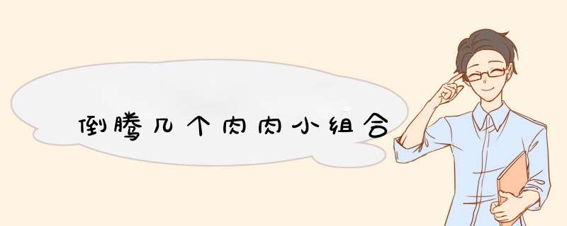 倒腾几个肉肉小组合