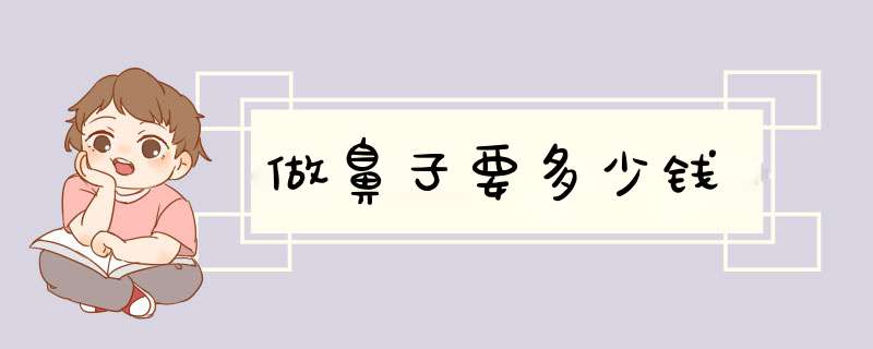 做鼻子要多少钱
