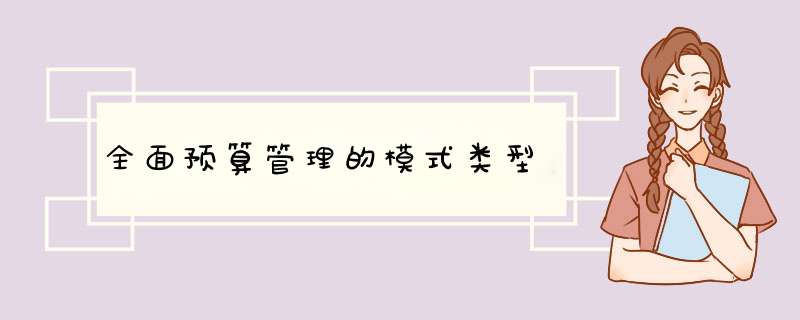 全面预算管理的模式类型