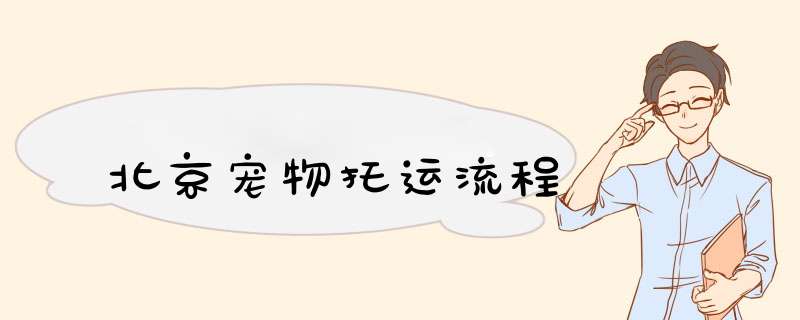 北京宠物托运流程