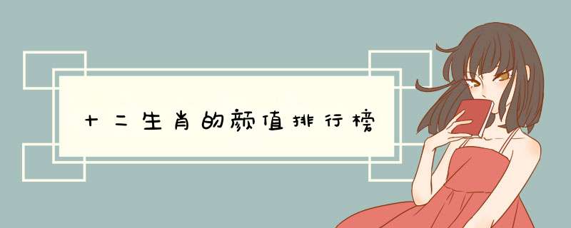 十二生肖的颜值排行榜