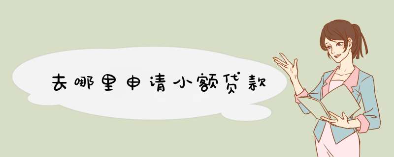 去哪里申请小额贷款