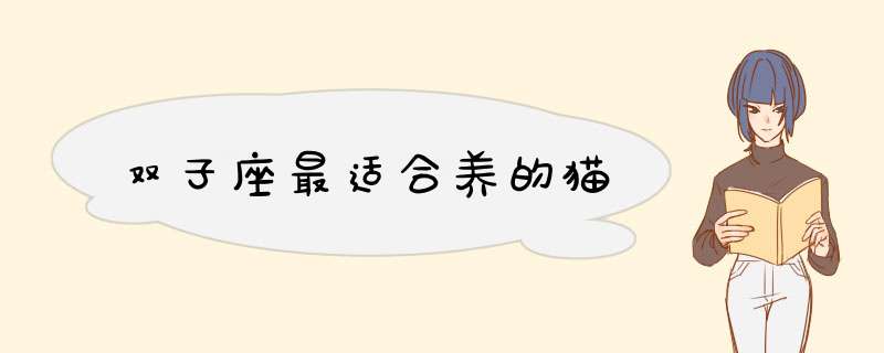 双子座最适合养的猫