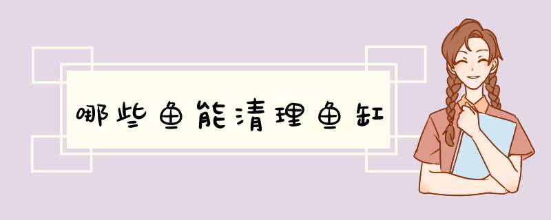 哪些鱼能清理鱼缸