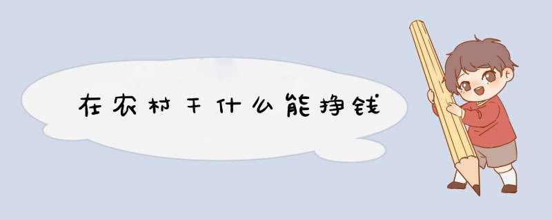在农村干什么能挣钱