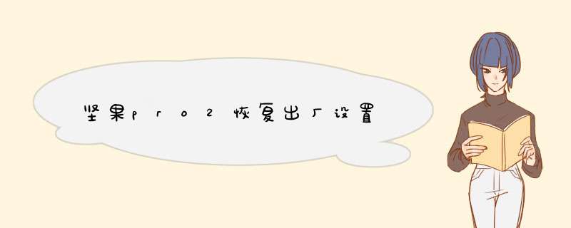 坚果pro2恢复出厂设置