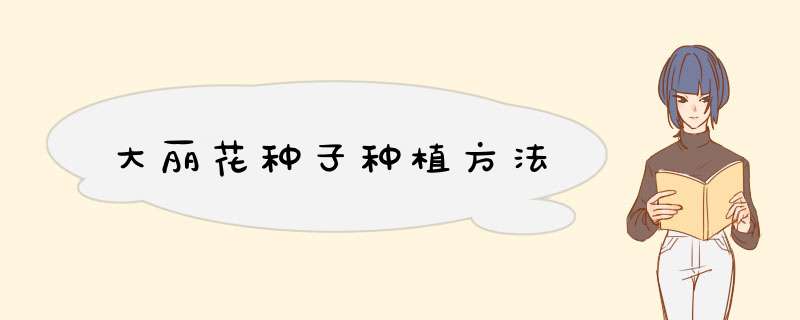大丽花种子种植方法
