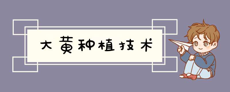 大黄种植技术