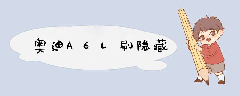 奥迪A6L刷隐藏