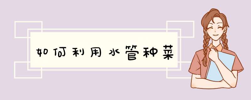 如何利用水管种菜