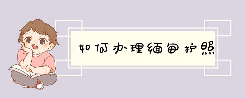 如何办理缅甸护照